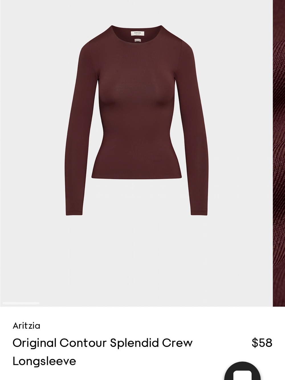 Babaton Contour Sleeveless Top in Burgundy